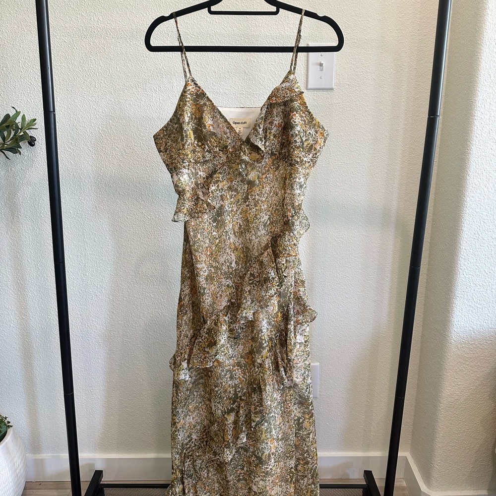 Open Edit - Ruffle Chiffon Dress - Picture 4 of 5